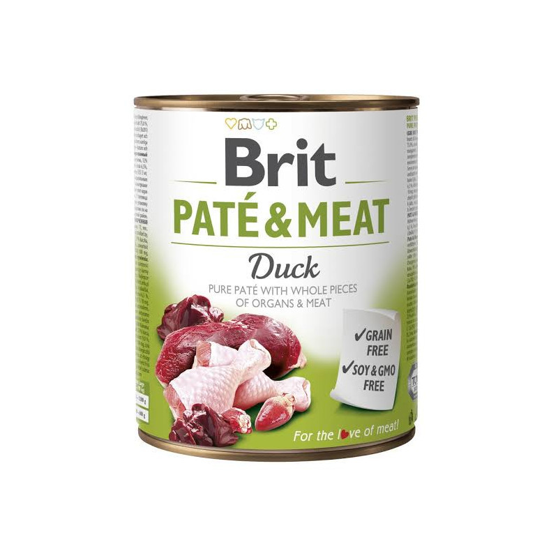 BRIT Paté & Meat Duck (Pato) 800 GR