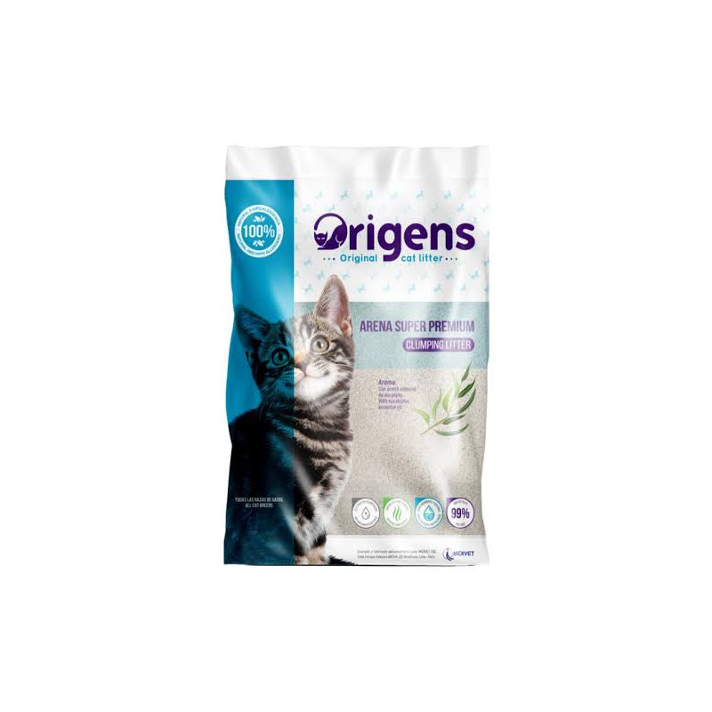 ORIGENS Arena Sanitaria Premium con Aroma a Eucalipto 5 KG