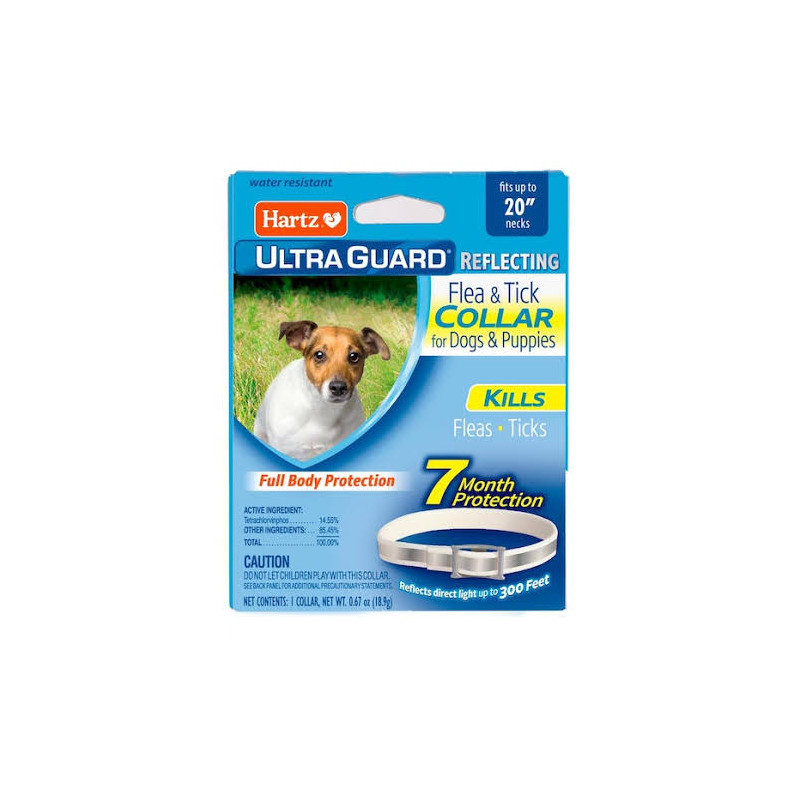 HARTZ Collar UltraGuard Reflective for Dogs 20"