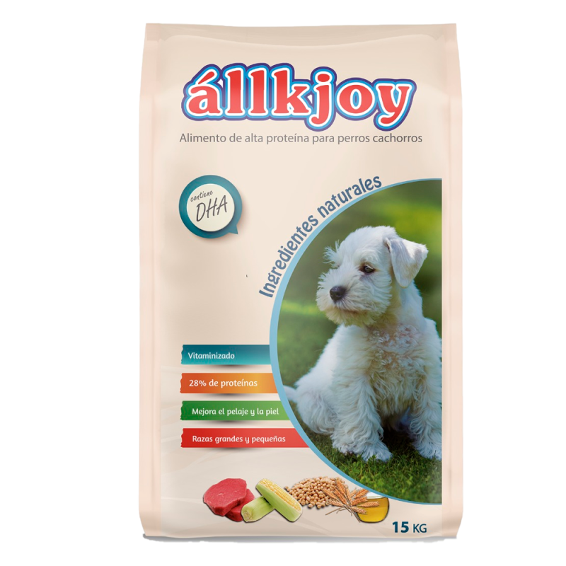 ALLKJOY Cachorros sabor Carne 15 Kg