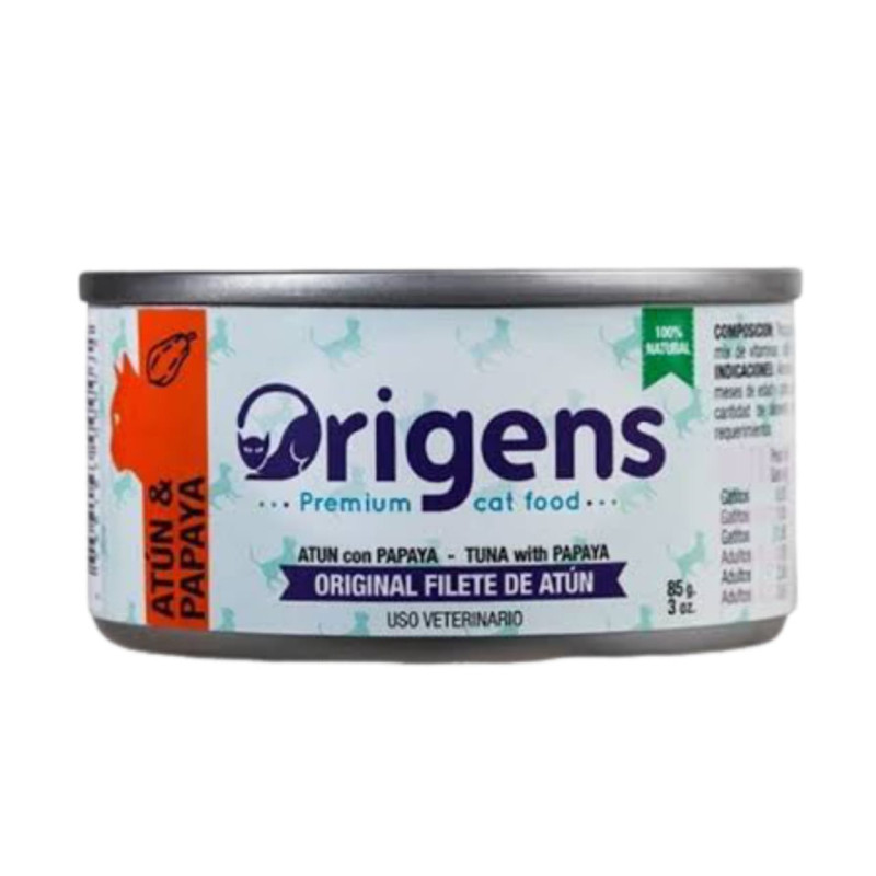 ORIGENS Atún y Papaya 85 Gr.