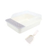 BANDEJA ARENERA RECTANGULAR - Plomo