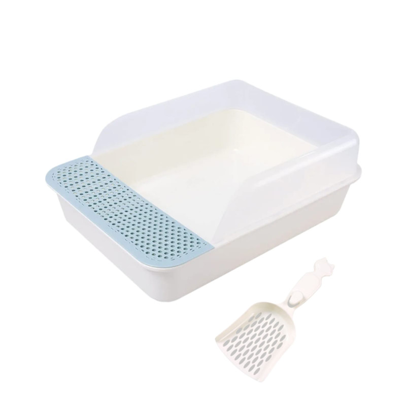 BANDEJA ARENERA RECTANGULAR - Celeste