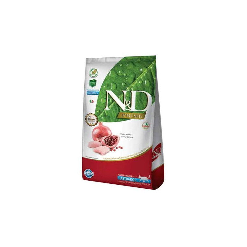 N&D Cat Castrado Frango e Roma (Pollo y Granada) 7.5 KG