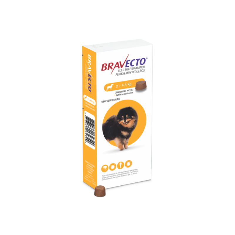 BRAVECTO Perros de 2 a 4.5 KG
