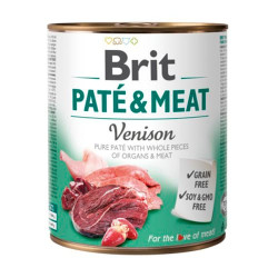 BRIT Paté & Meat Venison (Venado) 800 GR
