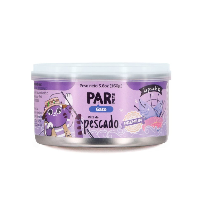 PAR PETS Gato paté de pescado 160 gr